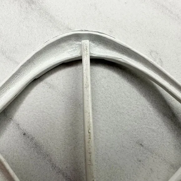 Vintage Metal White Fish Scarf Slide Shirt Tie Bar Belt Buckle - Picture 8 of 10